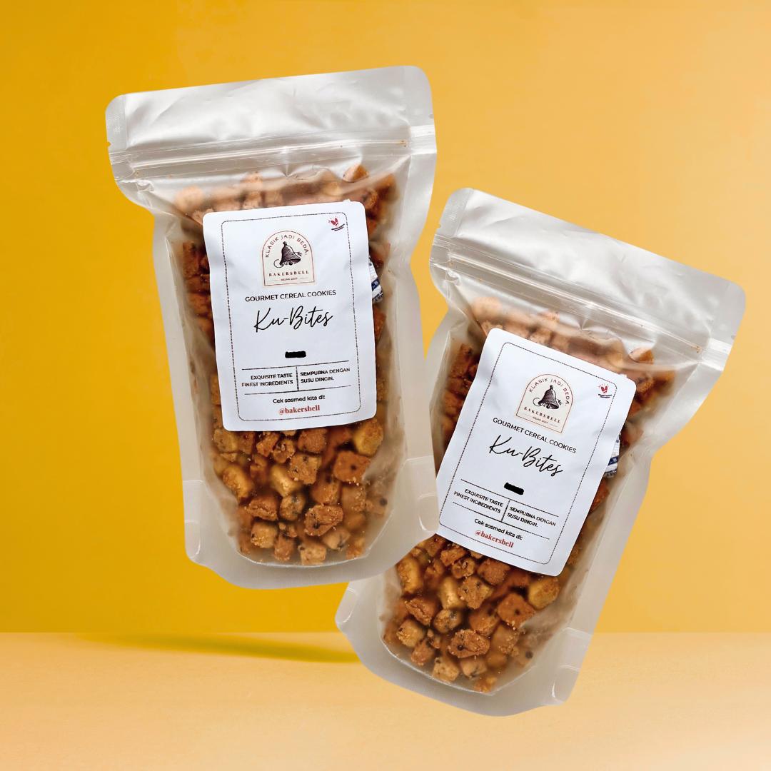 (PAKETAN) 2 x 300g Ku-Bites Gourmet Cereal Cookies