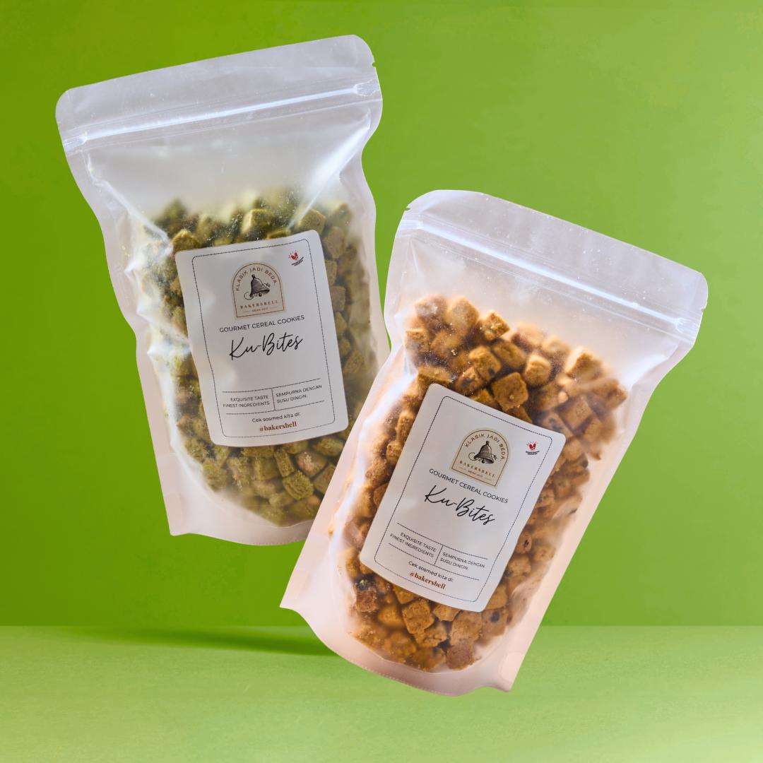 (PAKETAN) 2 x 300g Ku-Bites Gourmet Cereal Cookies